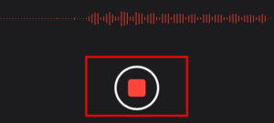 ボイスメモ停止方法(voicememo)