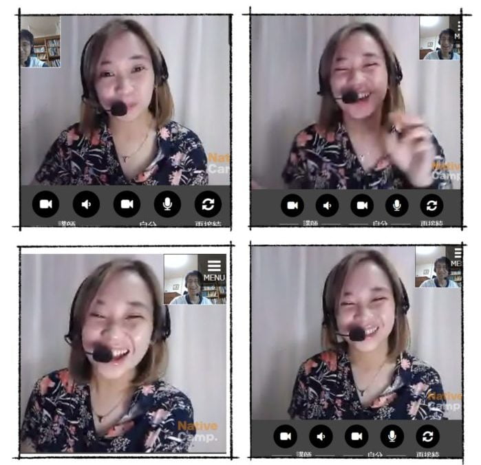 ネイティブキャンプのレッスンシーン