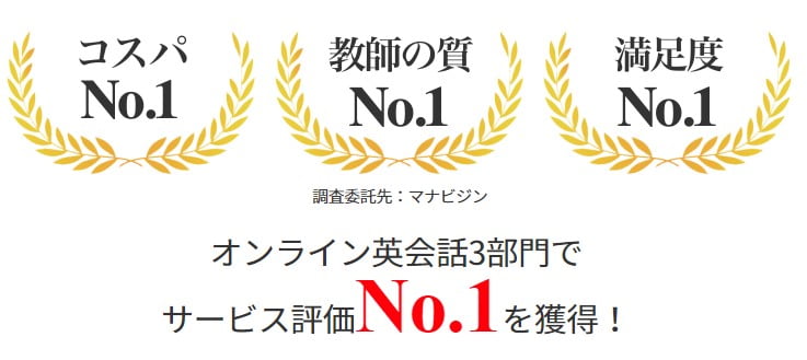 QQ Englishのサービス評価No.1