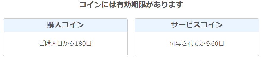 ネイティブキャンプのコイン有効期限