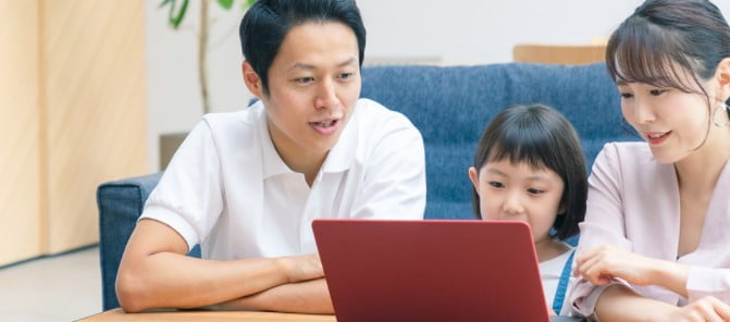 クラウティの家族でレッスン