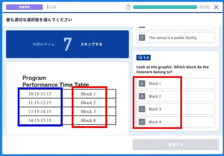 TOEICパート4の出題
