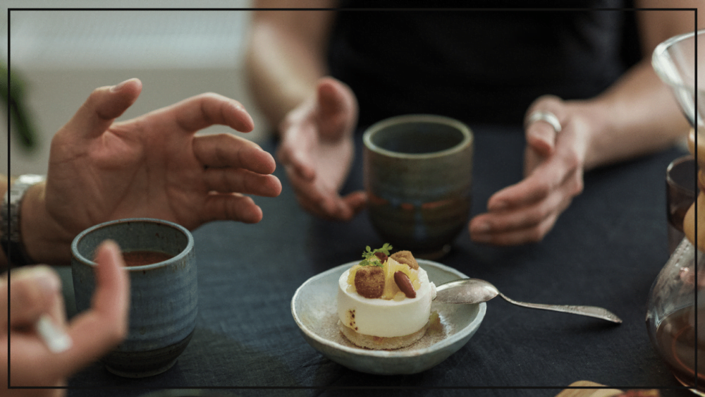 カフェで英会話