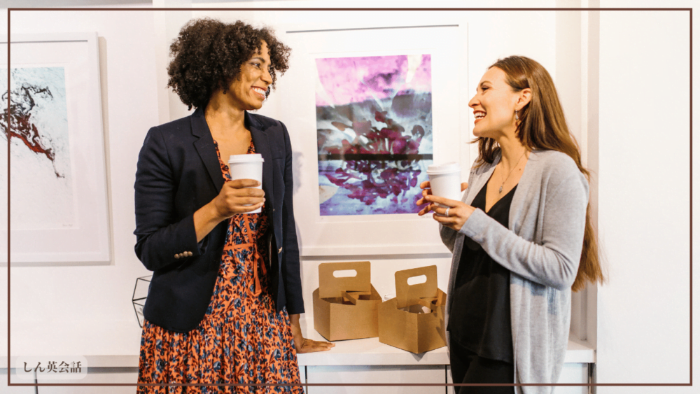 カフェでの講師と生徒