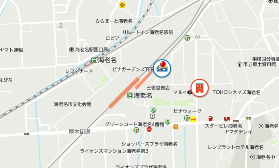 海老名駅前教室 MAP